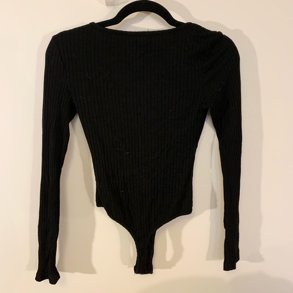 Black long sleeve bodysuit - Picture 2 of 3